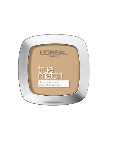 L'Oreal Paris True Match Pressed Powder Foundation, Buildable, Lightweight Matte Finish, 3W Golden Beige