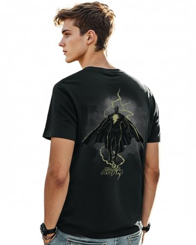 Image of Bewakoof Men's Graphic Printed 100% Cotton T-Shirt - Regular Fit, Round Neck, Half Sleeves