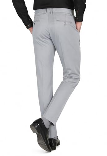 Image of Formal Pants for Men Office Wear - Premium Slim Fit Formal Trouser for Men, College Pant for Boys, Gents Bottom Formal wear for Office Meeting, Party, Gathering, Wedding