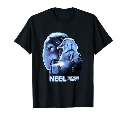 Star Wars Skeleton Crew Neel Collage Chest Retro Portrait T-Shirt