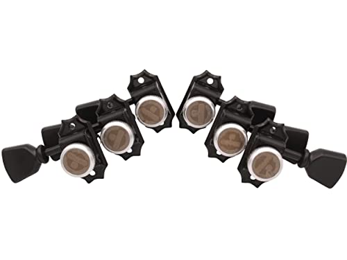 Gotoh SD90 MG-T Magnum Lock 3 A Set de mécaniques latérales SLB Noir - Les Beatles, Paul McCartney, John Lennon, RIngo Starr, George Harrison Gotoh SD90 MG-T Magnum Lock 3 A Set de mécaniques latérales SLB Noir