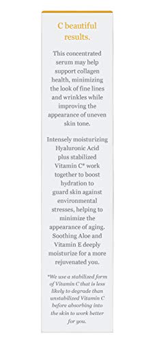 DERMA-E-Vitamin-C-Concentrated-Serum-with-Hyaluronic-Acid--All-Natural-Antioxidant-Rich-Facial-Skin-Serum--Hydrating-Smoothing-and-Brightening-Vitamin-C-Face-Serum-2-oz DERMA E Vitamin C Concentrated Serum with Hyaluronic Acid, Vitamin E & Aloe, All Natural, Antioxidant-Rich Concentrated Facial Serum â Firming and Brightening Vitamin C Face Serum, 2oz