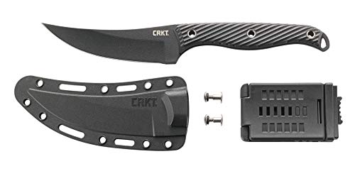 CRKT Faca de lâmina fixa Clever Girl com bainha: aço SK5 revestido em pó, lâmina Upswept, cabo de ny