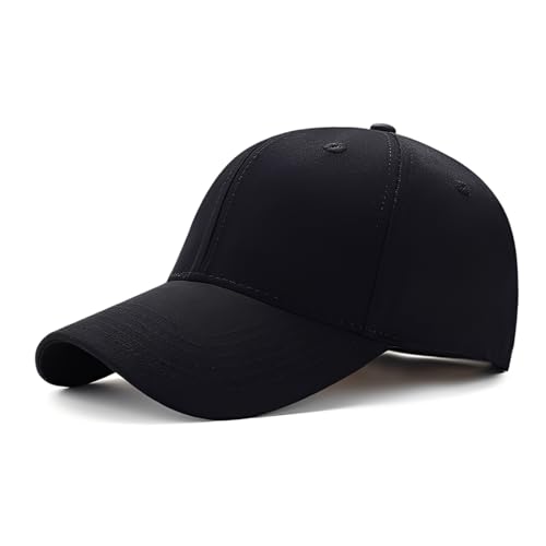 JUGUTA Gorras De Hombre Gorra De Béisbol Para Lockup Con Visera Y Cierre Ajustable, Cómoda Gorra Deportiva, Color Negro 100% Cotton 1 Unidad