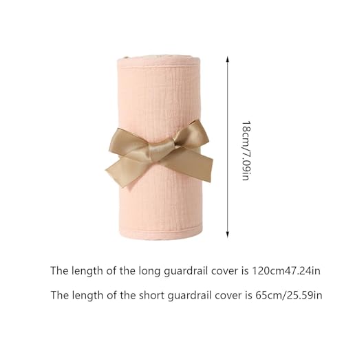 Protector de riel cuna algodon gasa correas ajustables 7