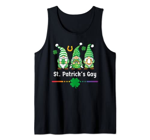 LGBTQ di St Patrick Gay LGBT Divertente Rainbow St Paddy Canotta