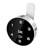 SMZhomeone Elektronisches digitales Schrankschloss, USB-wiederaufladbar, Touchscreen, Tastatur, IC-Karte, Zugangskontrolle für Badezimmer, Sauna, Spind, Tür, Sicherheit (30 mm)