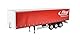 CARSON 500907235 - 1:14 3-Achs Fliegl Megarunner Plane(Rot), RC-Truck Zubehör, Auflieger, Maßstab 1:14, Tuningteile, Zubehör, Modellbau