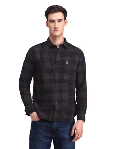 Image of U.S. Polo Assn. Denim Co. Tartan Check Slim Fit Shirt