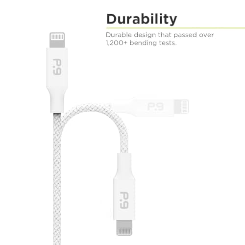 Cable USB C a Lightning de nylon trenzado robusto compatible con iPhone 14 Pro Max 2