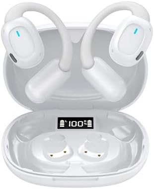 Fone de Ouvido Bluetooth Sem Fio 5.3 Esportivo, Até 48 Horas de B...