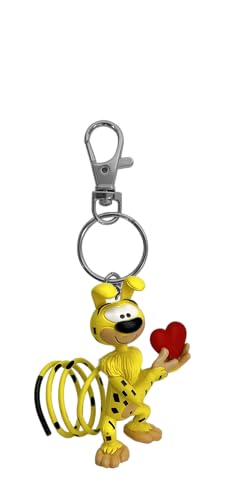 Plastoy Marsupilami Porte-clés Marsupilami Tenant Un cœur - Plastique - 12 cm