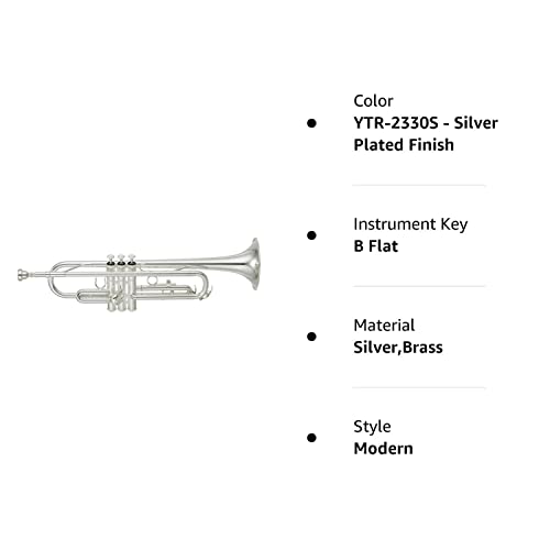Yamaha Ytr-2330 Standard Bb Trumpet Bb Trumpet Silver #TOP2