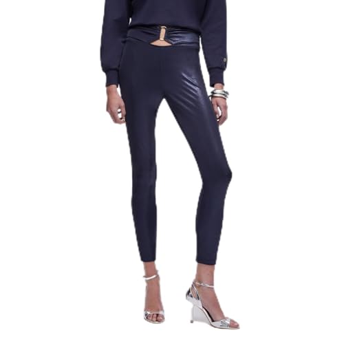 Leggings Liu Jo Lycra noir pantalon stretch à découpe cut-out