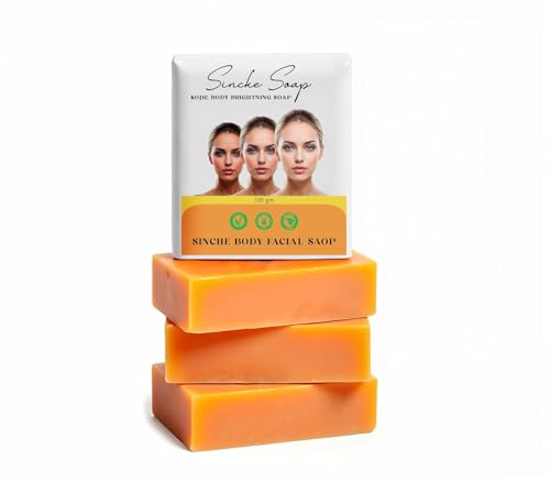 Pack2 - Kojic Skincare Sinche Soap & Facial Nourishing Gentle Cleanse & Moisturize with Extracts Suitable for All Types (Pack of 2) (PACK 2)