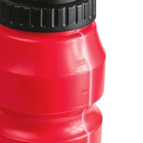 Image of Cannon Sports 1 Liter Sports Water Bottle, BPA-Free, 34 Oz Capacity, Large Mouth, 2 lids (Straw and Squeeze), Great For Helmet Sports Such As Hockey, Lacrosse, Football, Boxing (Red)