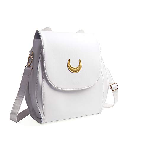 Oweisong Girls Moon Luna Purse Cat Satchel Shoulder Bag Cospaly Sailor Moon Handbag Shoulder Bags School Backpack for Women