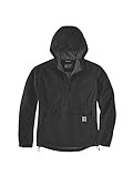Carhartt Hombre Rain Defender Loose Fit Lightweight Packable Anorak, Negro , L
