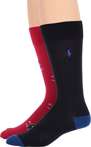 Polo Ralph Lauren 2-Pack Extreme Bears Skiing Socks Red Men's 10-13