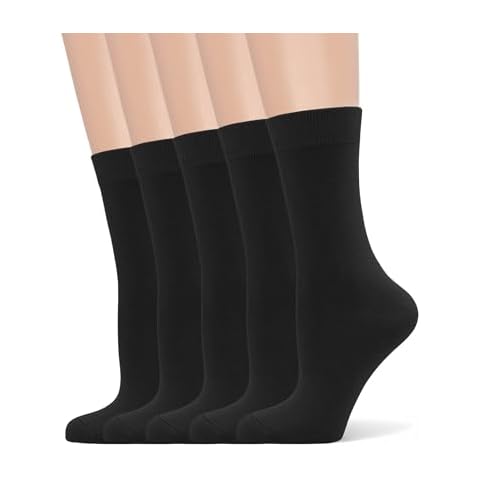 SERISIMPLE Women's Bamboo Viscose Crew Socks Cover