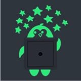 2pcs Luminous Light Switch Decals Glow in The Dark Adorbale Penguin Pet Animal Wall Stickers Light S