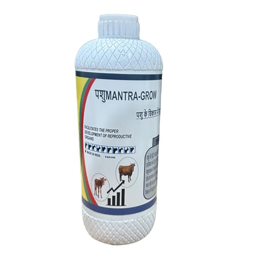 PashuMantra-Grow || (1 LTR) Growth Booster Liquid Feed Supplement for Cow, Cattle, Goat, Pig, Livestock Poultry & Farm Animals,rv Healthcare