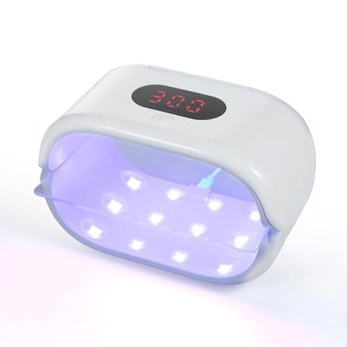 両面 UVレジンランプセット、ジェルネイルポリッシュLEDネイルライト、DIYUV 硬化手作りUSB 充電式レジン特殊ランプネイルランプ 日本版取扱説明書