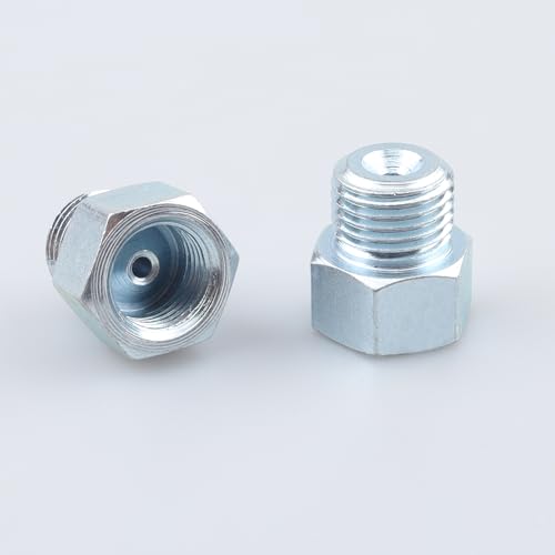 Image of AC PERFORMANCE 1 /2x20 Inverted to 9 /16x18 Male Fittings Zinc Steel 2PCS