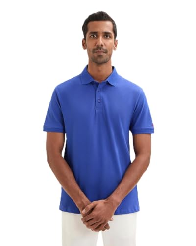 Image of LUDIC Core Polo T-Shirt, Dailymove Collection | Regular Fit | Stand-up Collars | 100% Organic Cotton, 240 GSM | Lightweight & Comfortable |Everyday Essential | Polo T-Shirt for Men