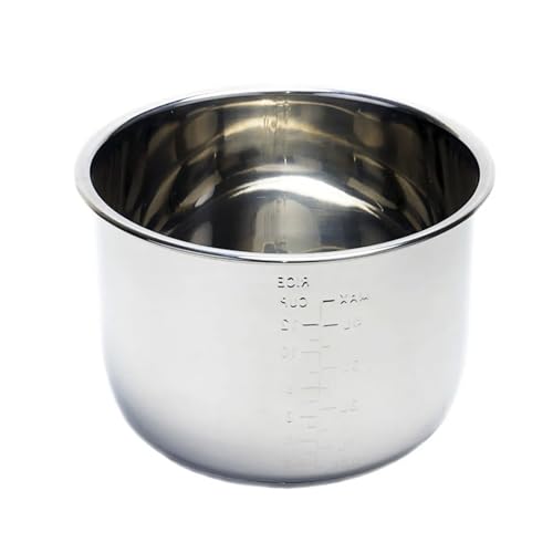 SQJZWOD 8L Liner Rice Cooker Liner 304 Stainless Steel Liner Rice Cooker Liner Pressure Cooker Double Bottom Liner Thicken Inner Pot