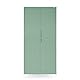 Domator Metallschrank 185 x 90 x 45 cm | Aktenschrank Abschließbar mit Kleiderstange, Pulverbeschichtung | Aufbewahrungsschrank Umkleideschrank Spind Kleiderstange | Pastellgrün