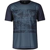 Scott Trail Flow - Maillot corto de ciclismo (metal, 2024), talla S (44/46), azul