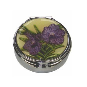 Purple Orchid Pill Box