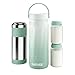 STMHOM 22oz Portable Breast Milk Cooler for Outdoor, Breastmilk Chiller with 24-Hour 360° Cooling, Bottle Cooler for Breast Milk Travel, Baby Essentials with 2pcs Bottle for Breastmilk Storage