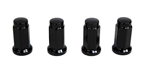 Image of MASSFX Golf Cart Lug Nuts Full Set 16 Count for E-Z-Go Club Car Yamaha EZGO (HEX14MM L32MM 10X1.25, Black)