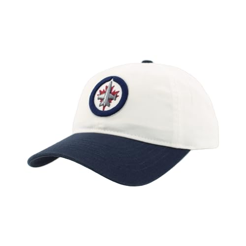 Winnipeg Jets NHL Officially Licensed Adjustable Hat Scholarship Icon White