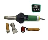 1600W Digitally Controlled Heating Gun Plastic Welding Gun PVC TPO Roofing Welding Hot Air Gun...