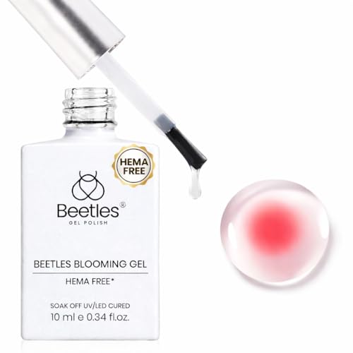 Beetles Blooming Gel - Hema Free Clear Aura Nails Blooming Gel Polish for Spreading Effect Watercolor Floral Print Soak Off U V LED Lamp Cure Diy Manicure Art Design Gift