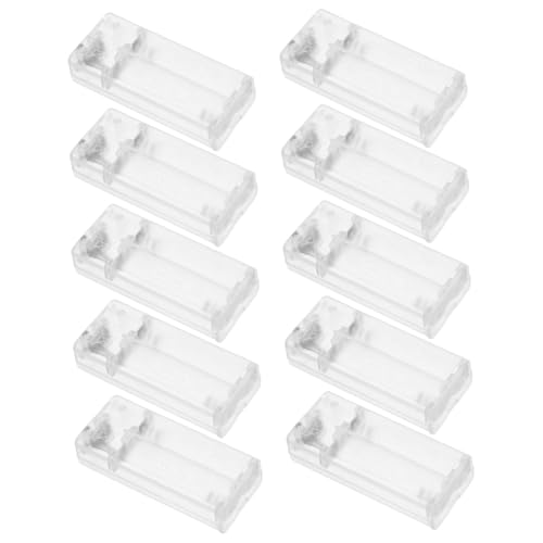 Toddmomy 10pcs String Box Replacement Battery Holder for String Lights Plastic Battery Box Secure Storage for Outdoor Decorative Lights