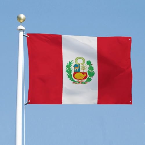 Bandera de Perú para jardín exterior resistente a la decoloración solar 6