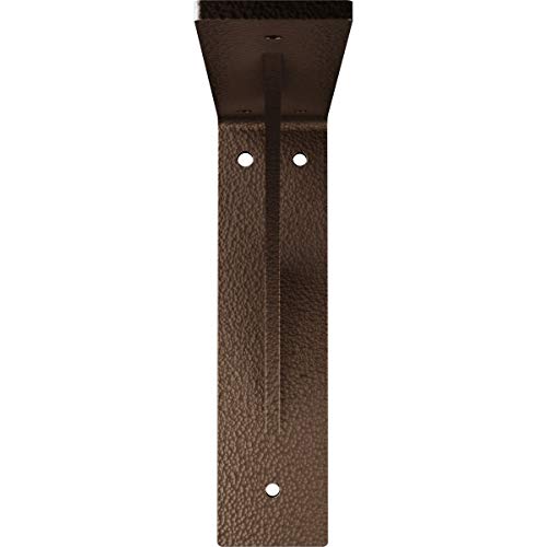 Ekena Millwork Bktmle Steel Bracket Legacy, 2"W X 8"D X 8"H, Hammered Dark Bronze #TOP2