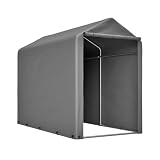 Fahrradgarage Wetterfest 100×187×160cm für 2-4 Fahrräder,Schneeschutz Motorradgarage mit UV-Beständig und Wasserdicht,Fahrrad Lagerzelt mit Outdoor-Schuppen für E-Bike,Ideal für Garten, Terrasse，Hof