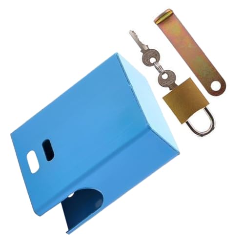 Sosoport 1 Juego Cerradura De Grifo De Agua Para Jardín. Impermeable Varita Mágica Afuera Recubrimiento Protección Boquilla Carrete De Manguera Válvula Equipo Cerrar Seguro Blue Planchar