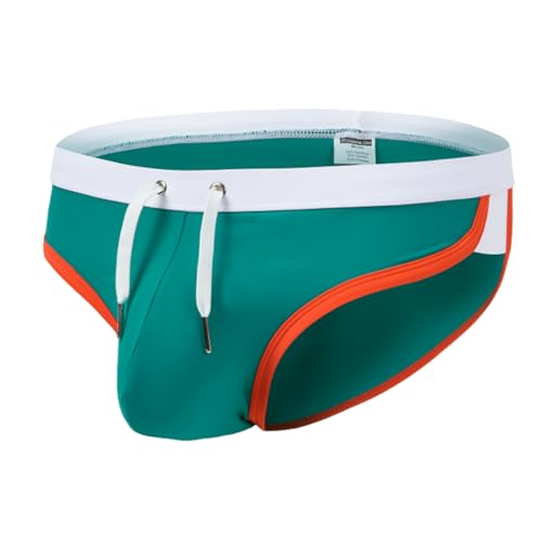 Men’s Low Rise Swim Briefs Support Pouch Quick Dry & Drawstring Beach Swimwear M L XL 2XL2