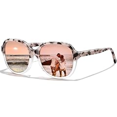 3. Pink White Tortoise Frame Pink Mirrored
