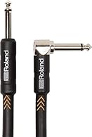 Roland RIC-B15A Black Series Instrument Cable. Straight to right-angle 1/4-inch connectors, 15 ft./4.5 m length. Roland’s Black Series instrument cables deliver professional performance and exceptional value. Our multi-strand, oxygen-free copper core...