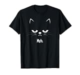 Sarcastic Funny Angry Cat MEH Halloween Costume Gift T shirt