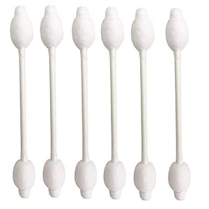 Baby Cotton Swabs, Organic Chlorine-Free Safety Swabs for Kids or Newborn Babies, 100% Biodegradable Gentle Baby Qtips, Cruelty-Free & Hypoallergenic Children Cotton Buds (4 packs of 55 ct. Total 220)