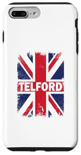 Carcasa para iPhone 7 Plus/8 Plus Telford - Bandera británica Vintage
