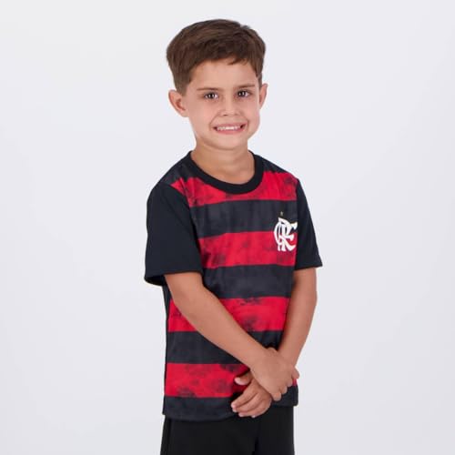 Camisa Flamengo Arbor Infantil Preta